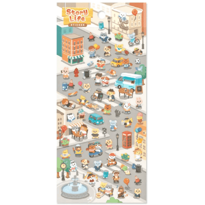 Stickers japonais Mind Wave | Story Life | Ville - Mind Wave - millenotes