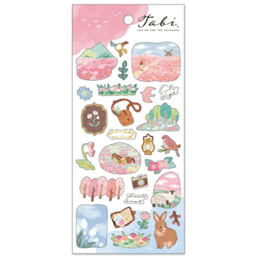 Stickers japonais Mind Wave Tabi | Jardin fleuri - Mind Wave - millenotes