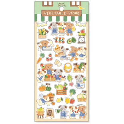 Stickers japonais Mind Wave Waku Waku | Épicerie de Légumes - Mind Wave - millenotes