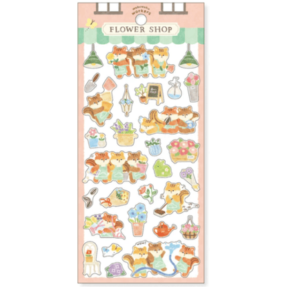 Stickers japonais Mind Wave Waku Waku | Fleuriste - Mind Wave - millenotes