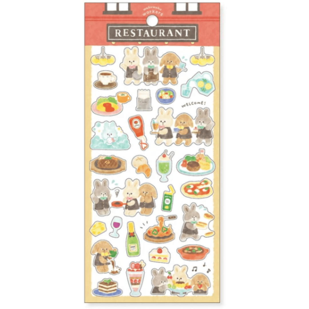 Stickers japonais Mind Wave Waku Waku | Restaurant - Mind Wave - millenotes