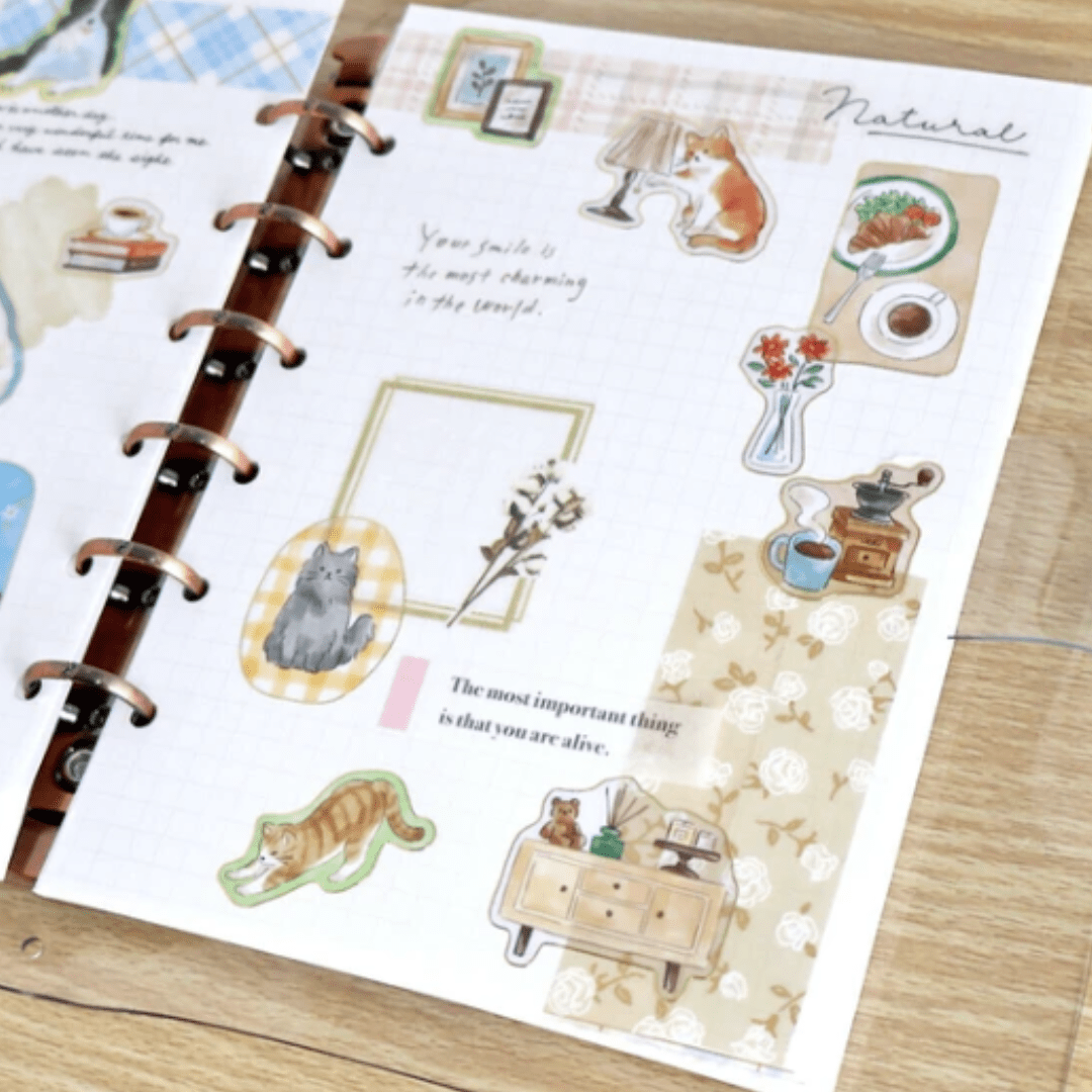 Stickers japonais Mind Wave With Animals | Chats - Mind Wave - millenotes