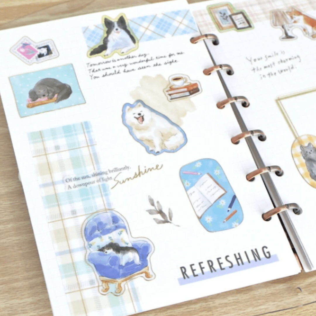 Stickers japonais Mind Wave With Animals | Chiens - Mind Wave - millenotes