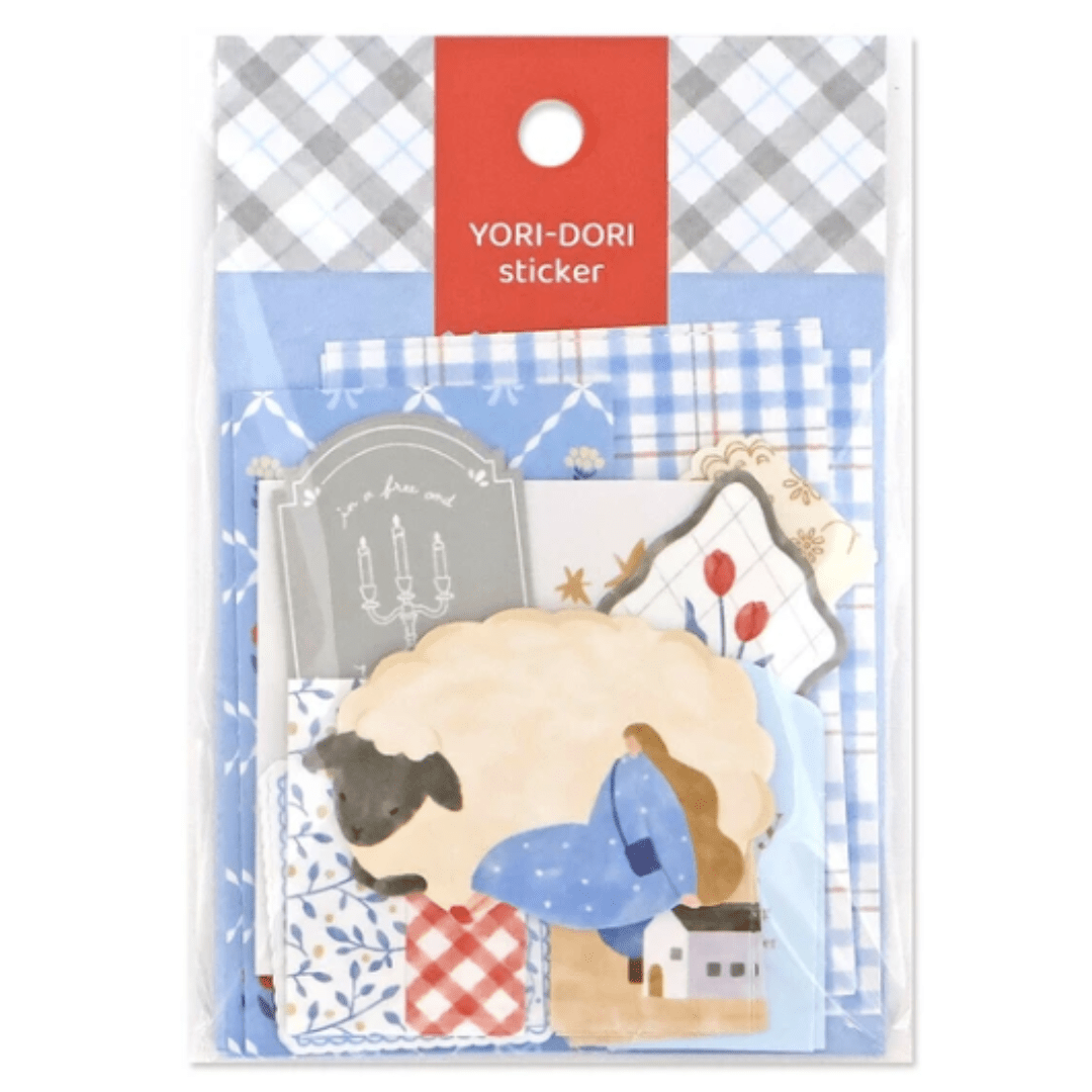 Stickers japonais Mind Wave Yori Dori | Bleu clair - Mind Wave - millenotes
