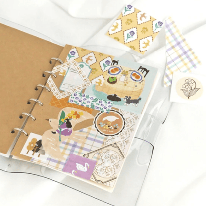 Stickers japonais Mind Wave Yori Dori | Jaune lilas - Mind Wave - millenotes