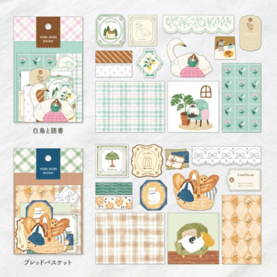 Stickers japonais Mind Wave Yori Dori | Menthe - Mind Wave - millenotes