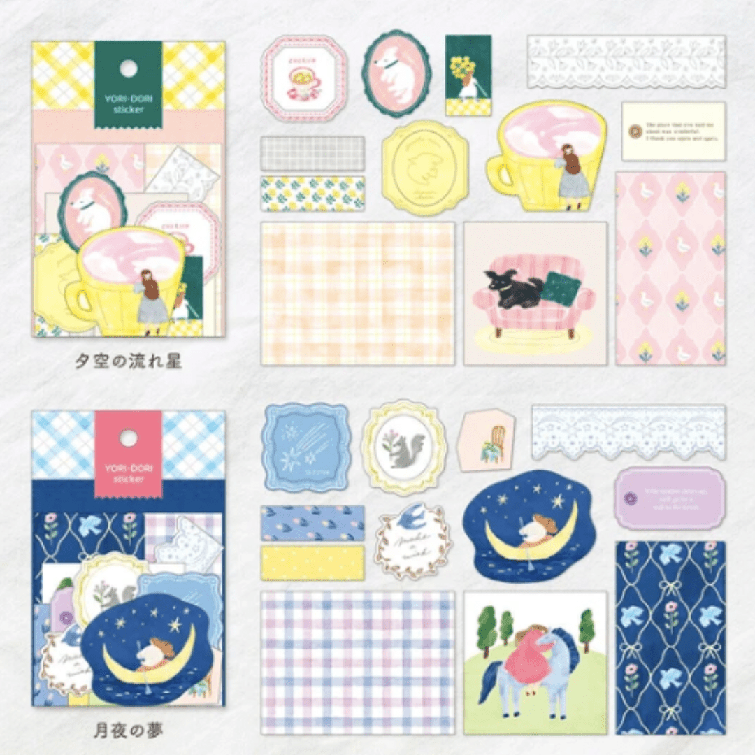 Stickers japonais Mind Wave Yori Dori | Rose - Mind Wave - millenotes