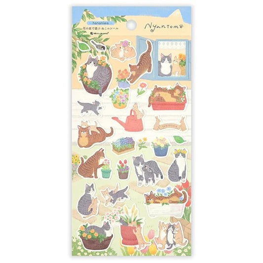 Stickers japonais | Nyan Tomo | Hananiwa - NB Co Ltd - millenotes