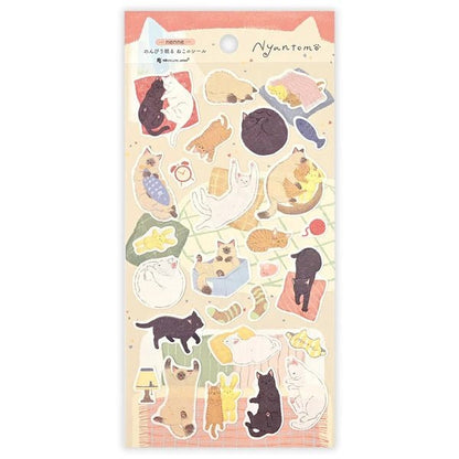 Stickers japonais | Nyan Tomo | Nemen - NB Co Ltd - millenotes