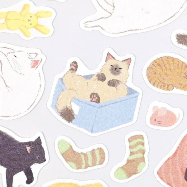 Stickers japonais | Nyan Tomo | Nemen - NB Co Ltd - millenotes