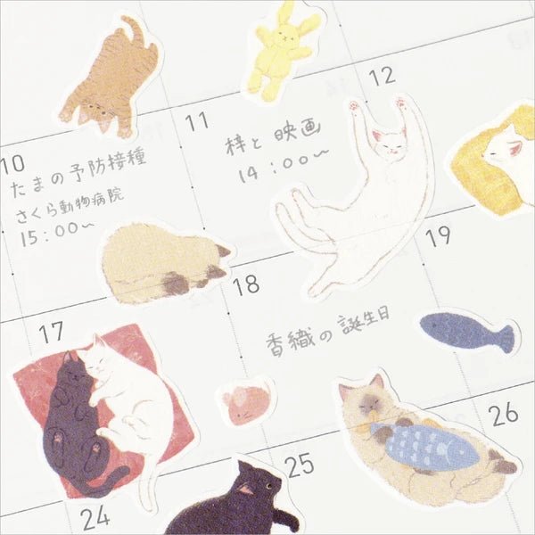 Stickers japonais | Nyan Tomo | Nemen - NB Co Ltd - millenotes