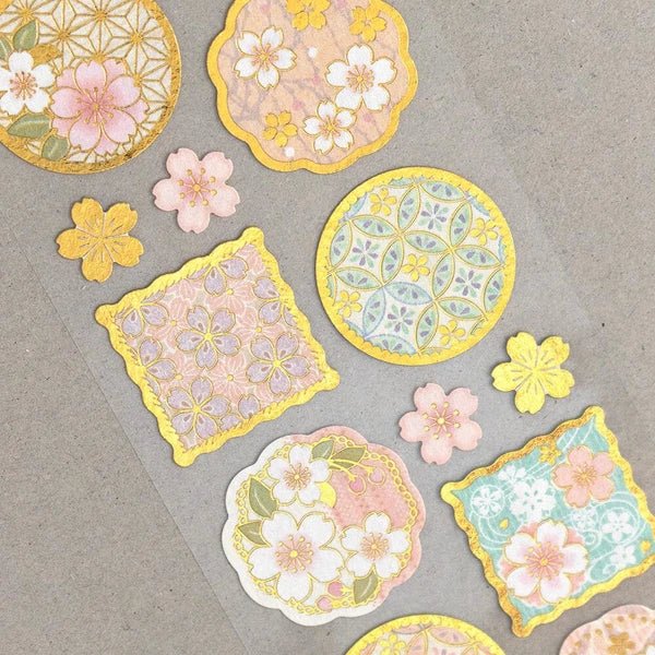 Stickers sceaux japonais | Fleurs de Cerisier Usuka - NB Co Ltd - millenotes