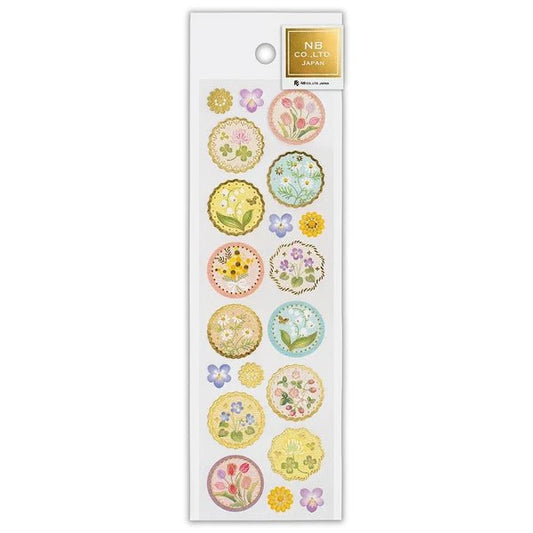 Stickers sceaux japonais | Fleurs - NB Co Ltd - millenotes
