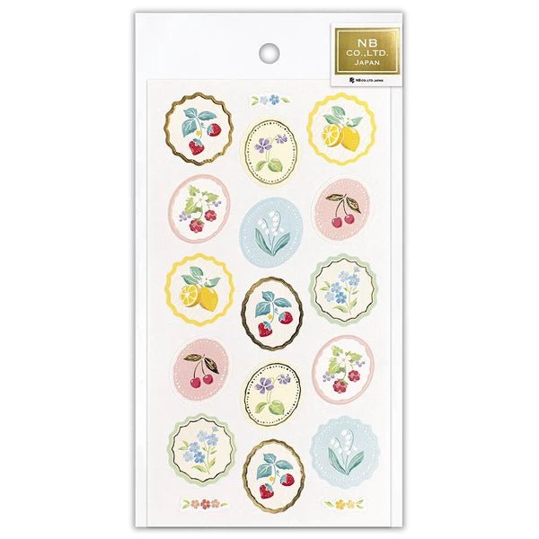 Stickers sceaux japonais | Fruits et Fleurs - NB Co Ltd - millenotes