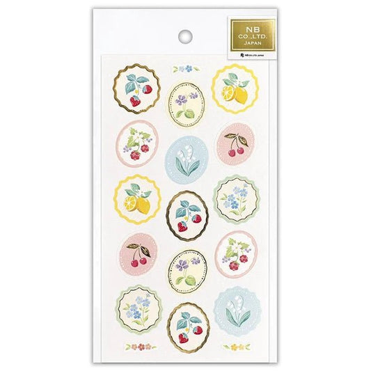 Stickers sceaux japonais | Fruits et Fleurs - NB Co Ltd - millenotes