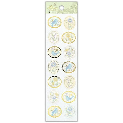 Stickers sceaux japonais | Oiseau Bleu - NB Co Ltd - millenotes