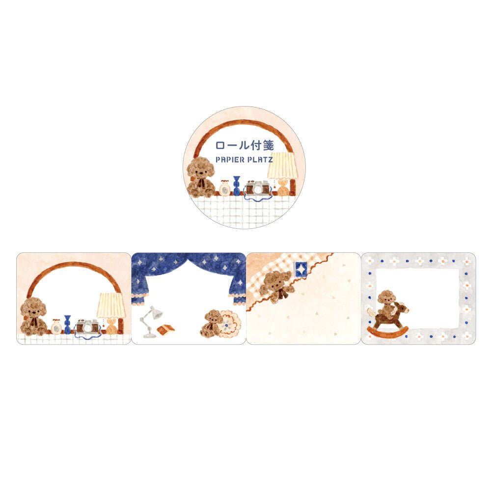 Sticky Notes en rouleau | Papier Platz | Peluches | Caniche - Papier Platz - millenotes