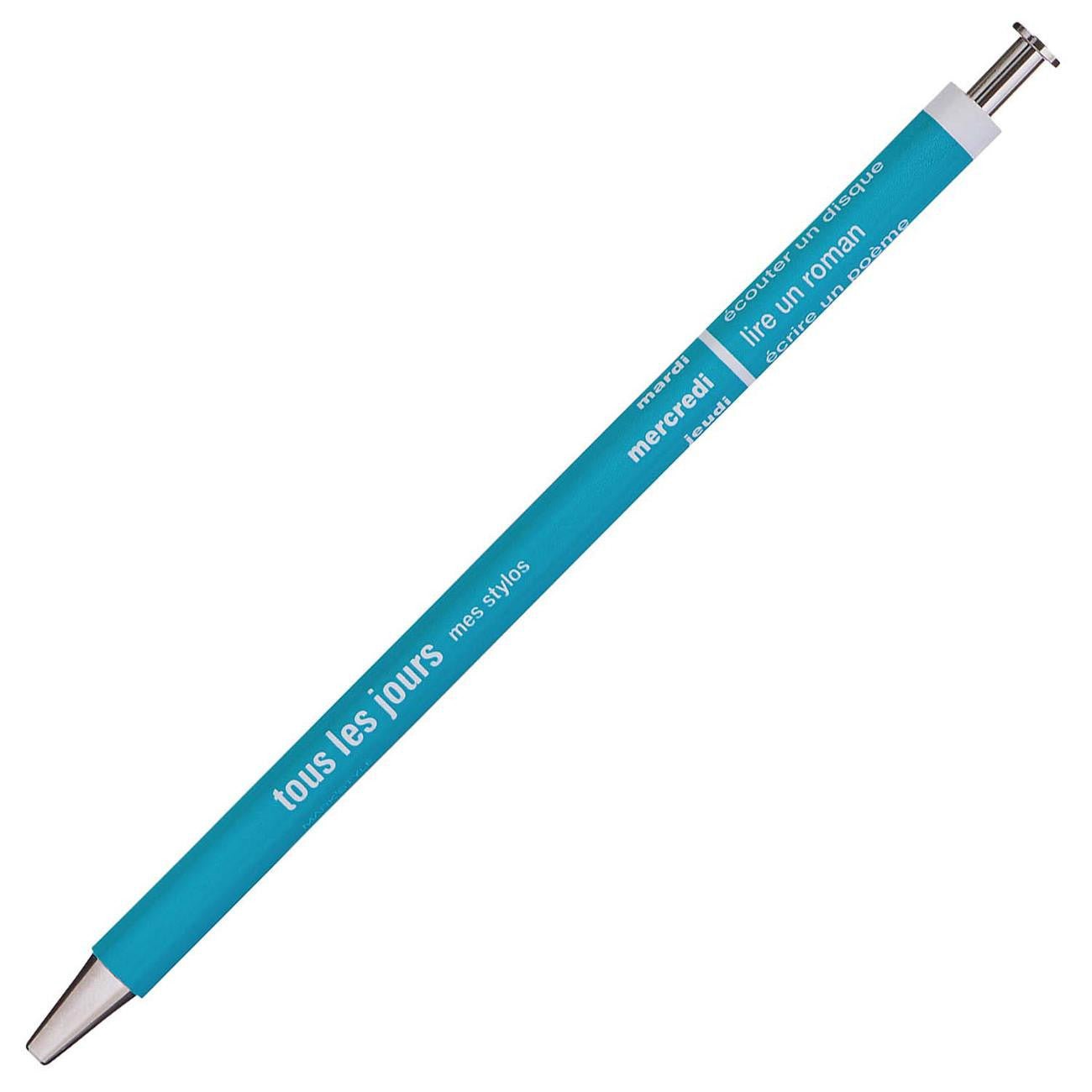 Stylo à bille | Tous les jours - Mark's Japan - Turquoise - millenotes