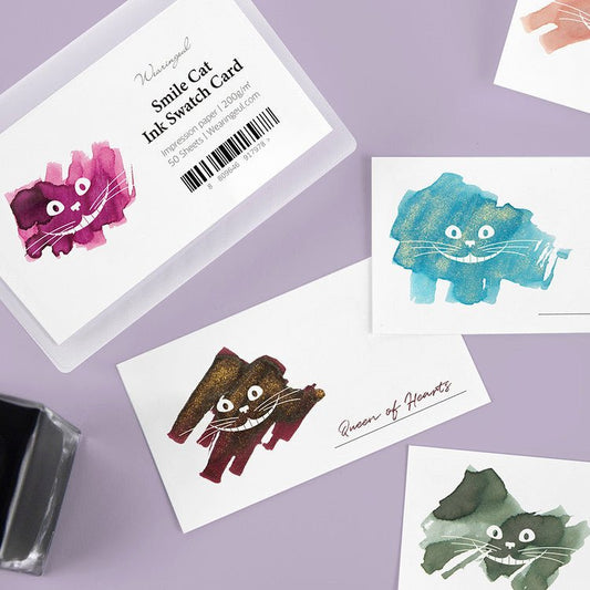 Swatch cards Cartes de nuancier Wearingeul | Chat souriant - Wearingeul - millenotes