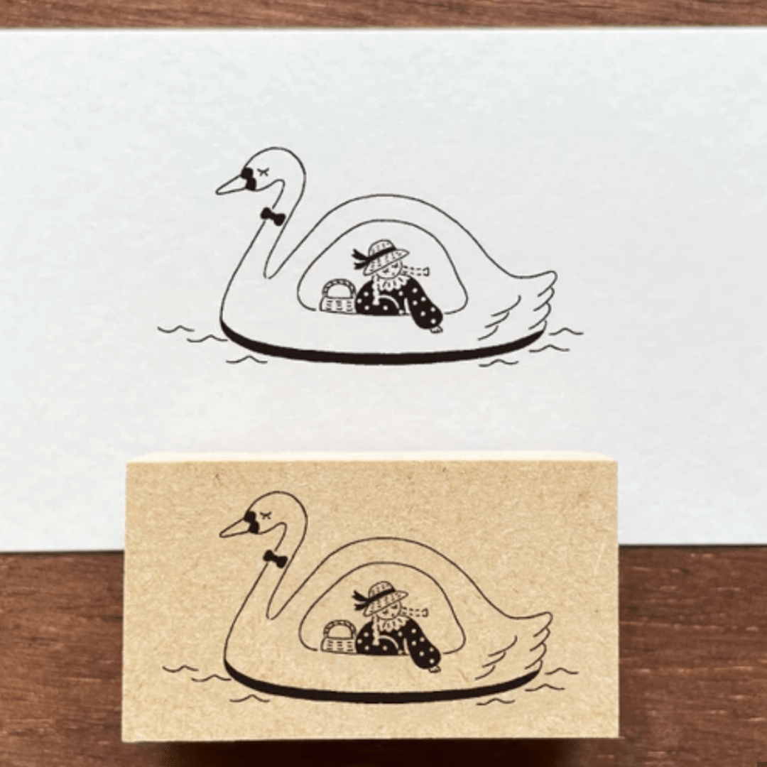 Tampon décoratif | STAMP MARCHÉ | Bateau Cygne - STAMP MARCHÉ - millenotes