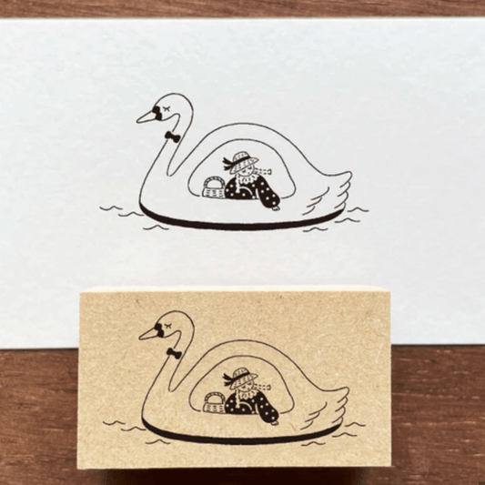 Tampon décoratif | STAMP MARCHÉ | Bateau Cygne - STAMP MARCHÉ - millenotes