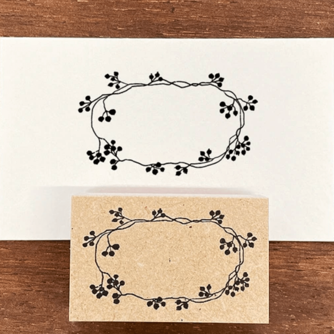 Tampon décoratif | STAMP MARCHÉ | Cadre Cynorrhodon - STAMP MARCHÉ - millenotes