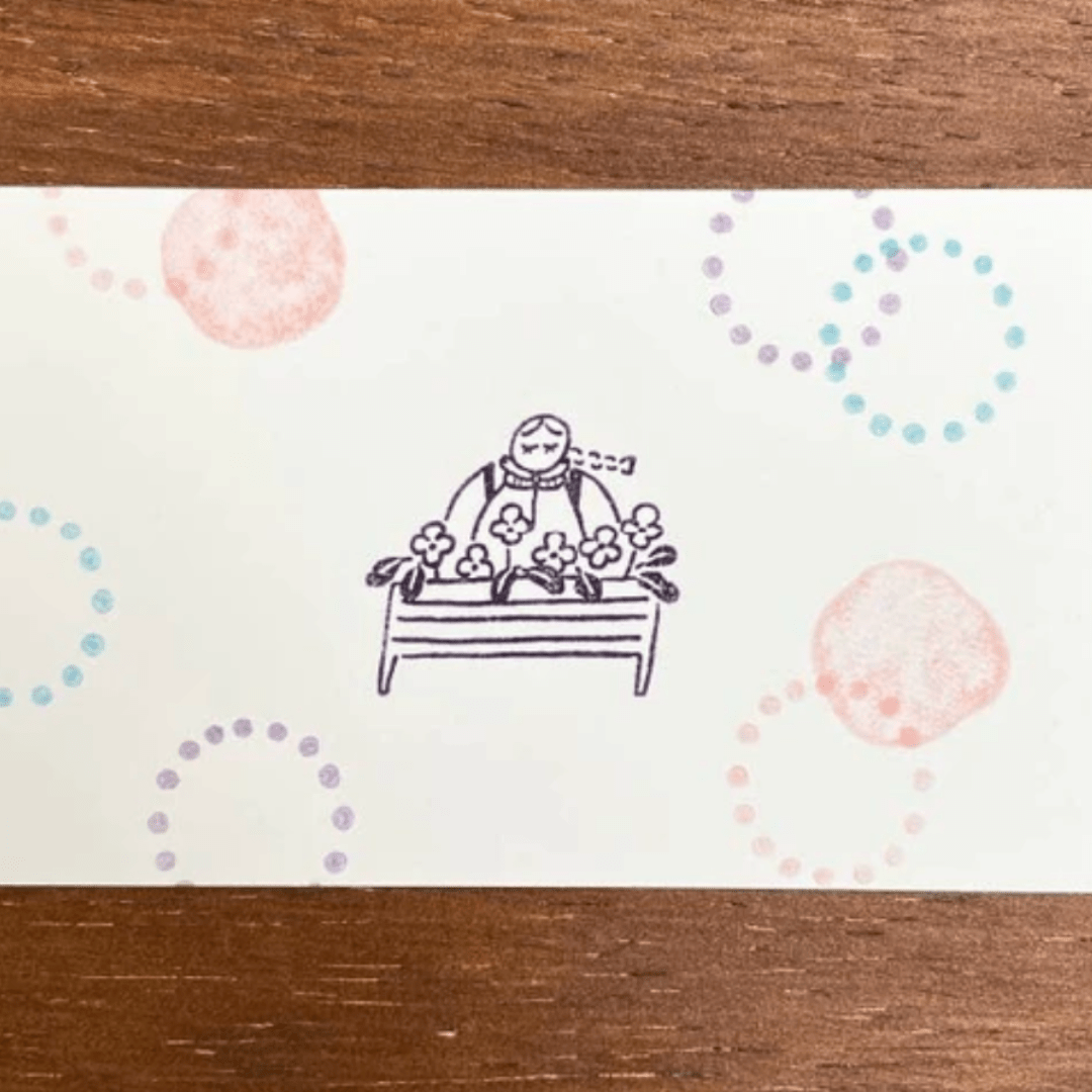 Tampon décoratif | STAMP MARCHÉ | Fleurs & Cagette - STAMP MARCHÉ - millenotes