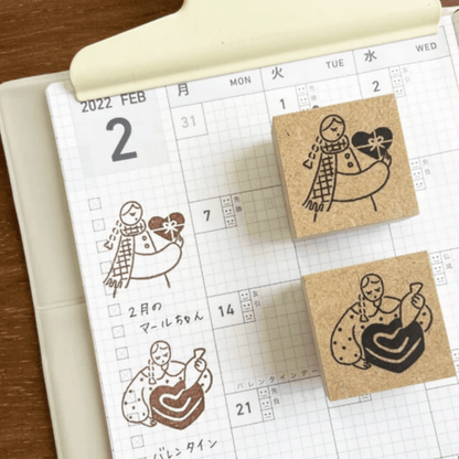 Tampon décoratif | STAMP MARCHÉ | Gâteau de Saint - Valentin - STAMP MARCHÉ - millenotes