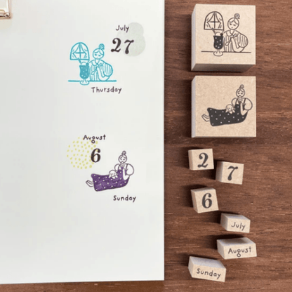 Tampon décoratif | STAMP MARCHÉ | Journaling Time B - STAMP MARCHÉ - millenotes