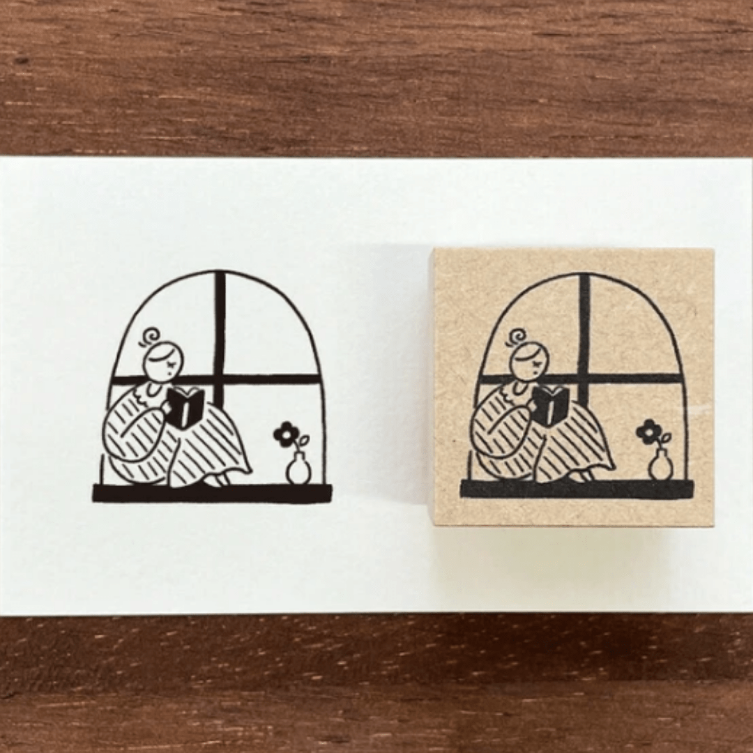 Tampon décoratif | STAMP MARCHÉ | Lecture à la Fenêtre - STAMP MARCHÉ - millenotes