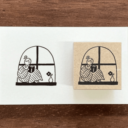 Tampon décoratif | STAMP MARCHÉ | Lecture à la Fenêtre - STAMP MARCHÉ - millenotes