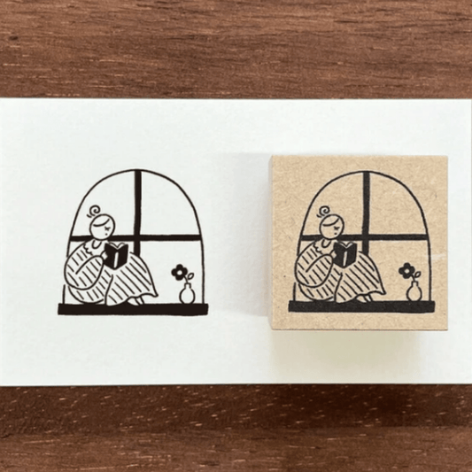 Tampon décoratif | STAMP MARCHÉ | Lecture à la Fenêtre - STAMP MARCHÉ - millenotes