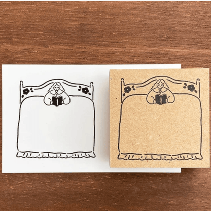 Tampon décoratif | STAMP MARCHÉ | Lecture au Lit - STAMP MARCHÉ - millenotes