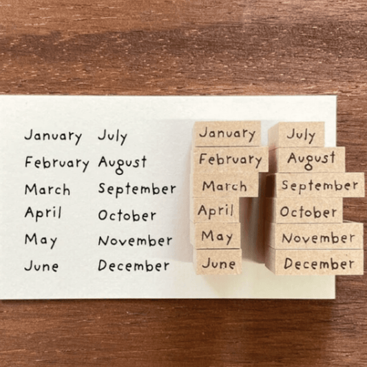 Tampon décoratif | STAMP MARCHÉ | Set Mois - STAMP MARCHÉ - millenotes