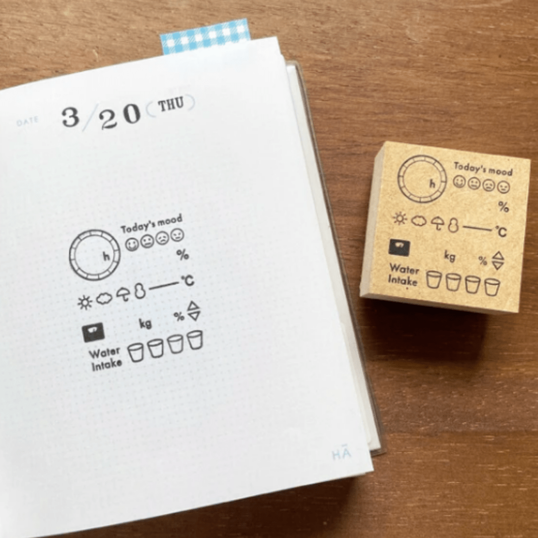 Tampon décoratif | STAMP MARCHÉ | Suivi du jour - STAMP MARCHÉ - millenotes