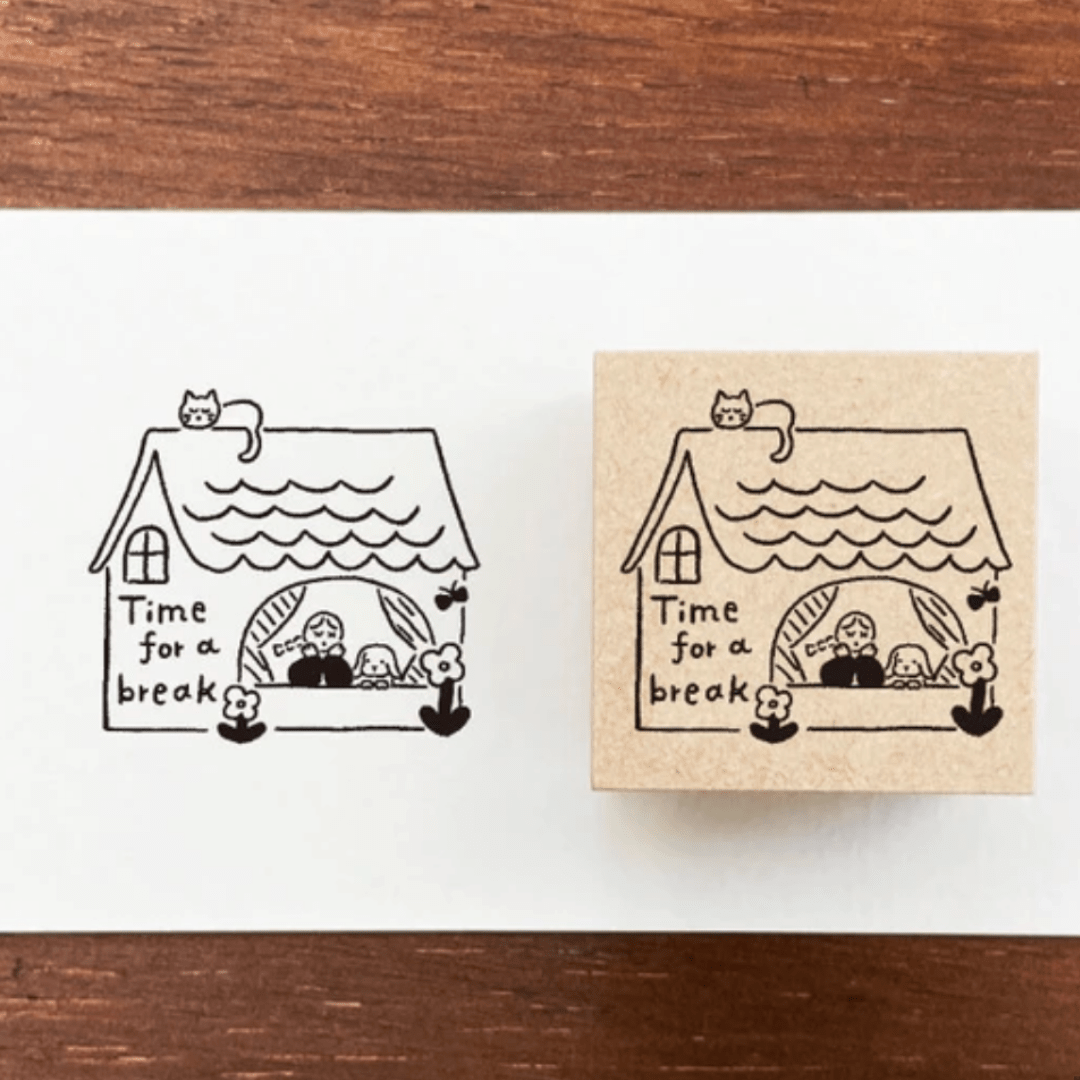 Tampon décoratif | STAMP MARCHÉ | Temps de Pause - STAMP MARCHÉ - millenotes