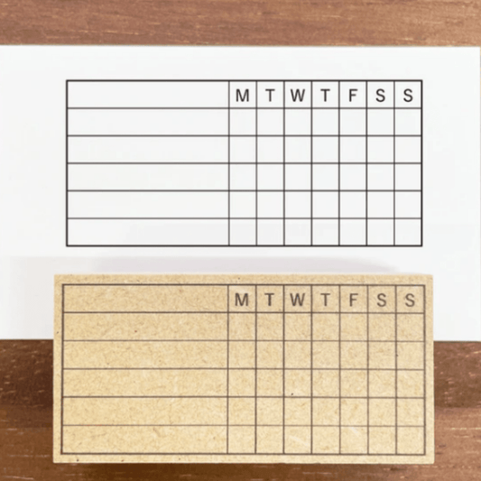 Tampon décoratif | STAMP MARCHÉ | Tracker Hebdomadaire - STAMP MARCHÉ - millenotes