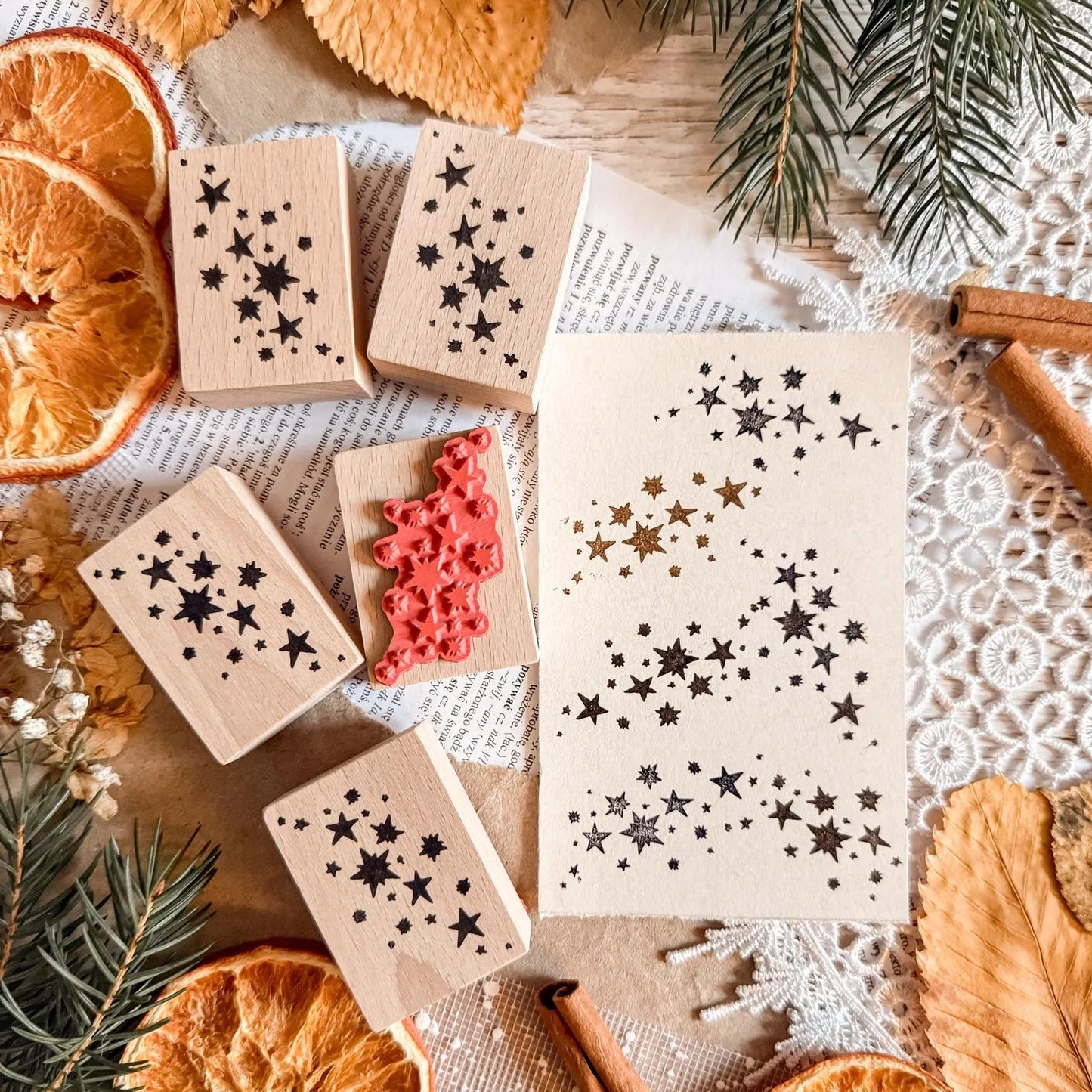 Tampon en bois | Bujojej | Falling Stars - Bujojej - millenotes