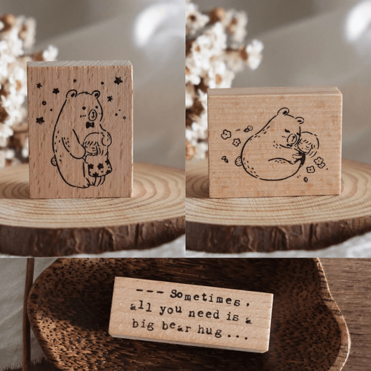 Tampon en bois | Eileen Tai | Bear Hugs - Eileen Tai - Starry Sky - millenotes