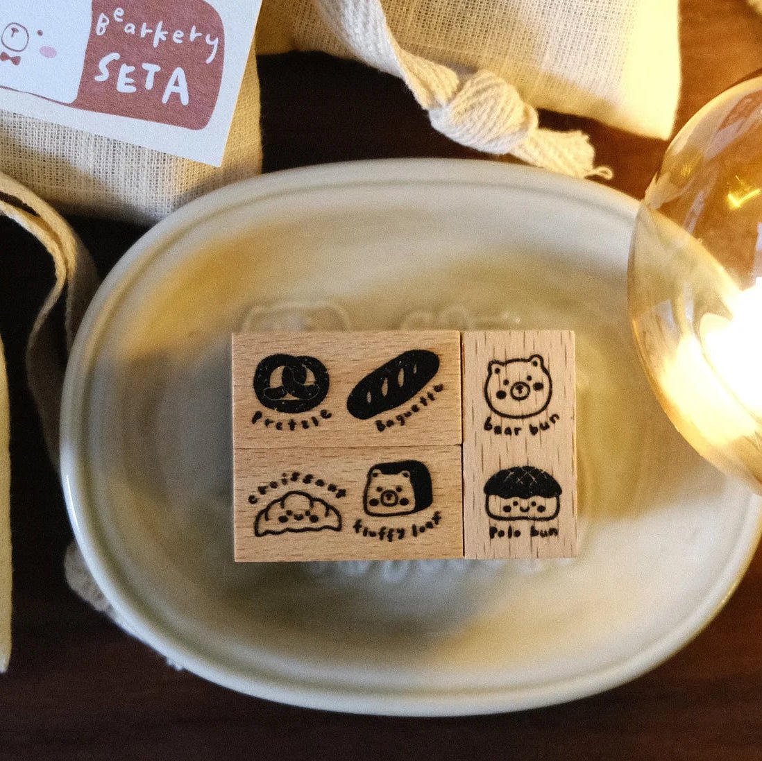 Tampon en bois | Eileen Tai | Bearkery Sets - Eileen Tai - Set A - millenotes