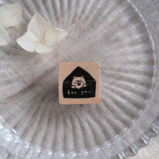 Tampon en bois | Eileen Tai | Mini Envelope Bear - Eileen Tai - millenotes