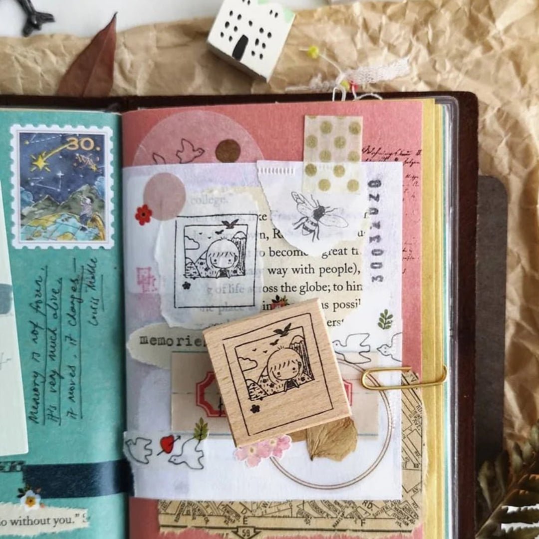 Tampon en bois | Eileen Tai | Mini Girls | Memories - Eileen Tai - millenotes