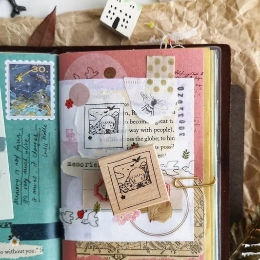 Tampon en bois | Eileen Tai | Mini Girls | Memories - Eileen Tai - millenotes
