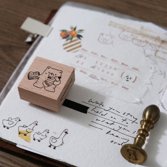 Tampon en bois | Eileen Tai | Pencil Bear - Eileen Tai - millenotes