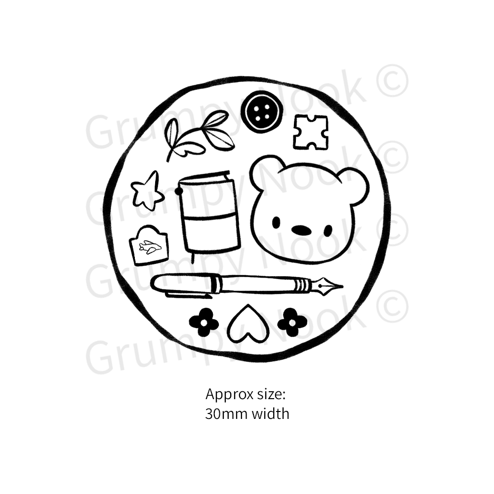 Tampon en bois | Grumpy Nook | Bears TN & Hobbies - Grumpy Nook - millenotes