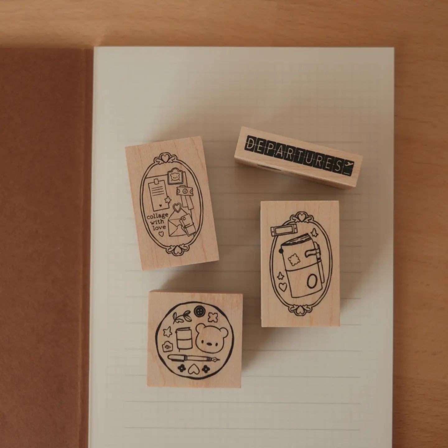 Tampon en bois | Grumpy Nook | Framed Collage - Grumpy Nook - millenotes