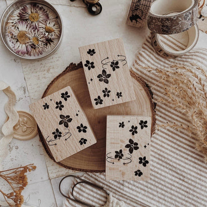 Tampon en bois | Mini fleurs - albumlovehandmade - millenotes
