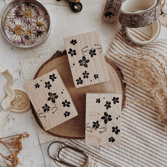 Tampon en bois | Mini fleurs - albumlovehandmade - millenotes