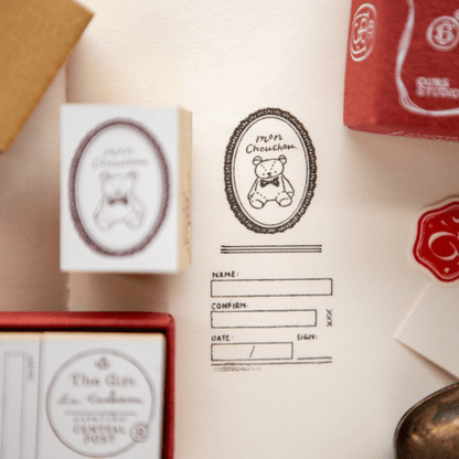 Tampon en bois | OURS Studio | Série The Gift - OURS Studio - C. Wild Grass - millenotes