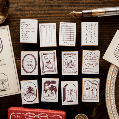 Tampon en bois | OURS Studio | Série The Gift - OURS Studio - C. Wild Grass - millenotes